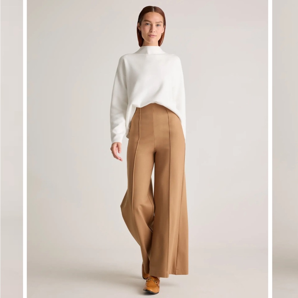 Ultra-Stretch Ponte Super Wide Leg Pants